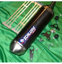 SCALVINI carbon/stainless steel exhaust silencer for TM MX 250, 300 from 2015 to 2018