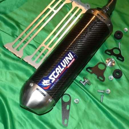 SCALVINI carbon/stainless steel exhaust silencer for TM MX 250, 300 from 2015 to 2018