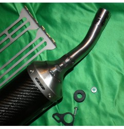 Silenciador de escape SCALVINI de carbono/acero inoxidable para TM MX 250, 300 de 2015 a 2018