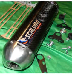 Silencieux d'échappement carbone/inox SCALVINI pour TM MX 250, 300 de 2015, 2016, 2017 et 2018