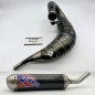 Pot d'échappement SCALVINI complet avec silencieux carbone/inox pour KTM EXC TPI, HUSQVARNA TE FI 150 de 2024