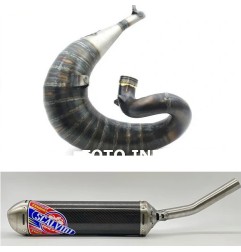 Pot d'échappement SCALVINI complet avec silencieux carbone/inox pour KTM EXC 200 de 2005 à 2011