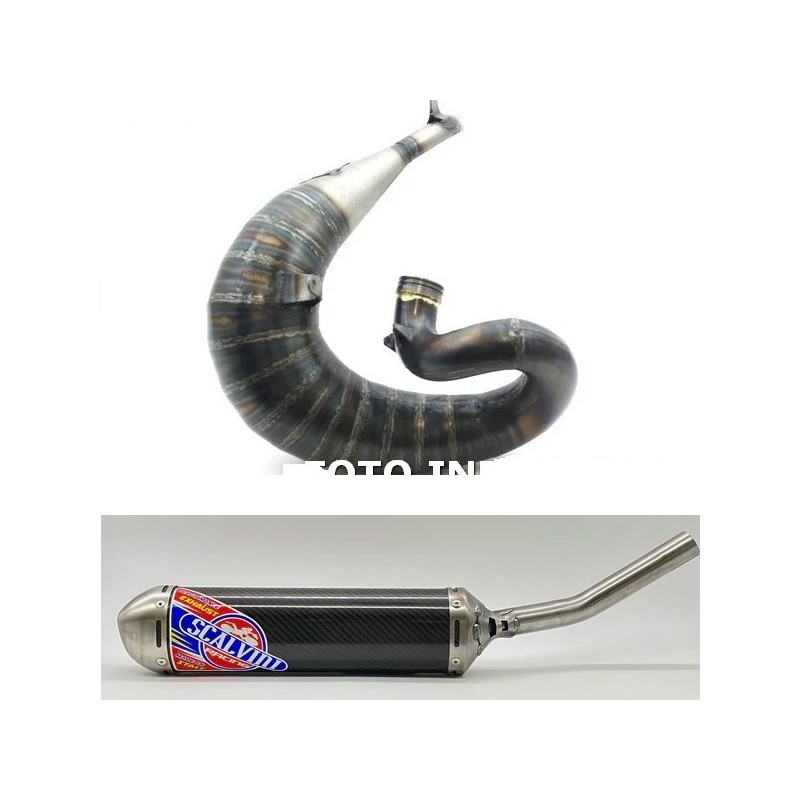 copy of Muffler SCALVINI complete with full carbon silencer for KTM EXC 200 from 2005 to 2011