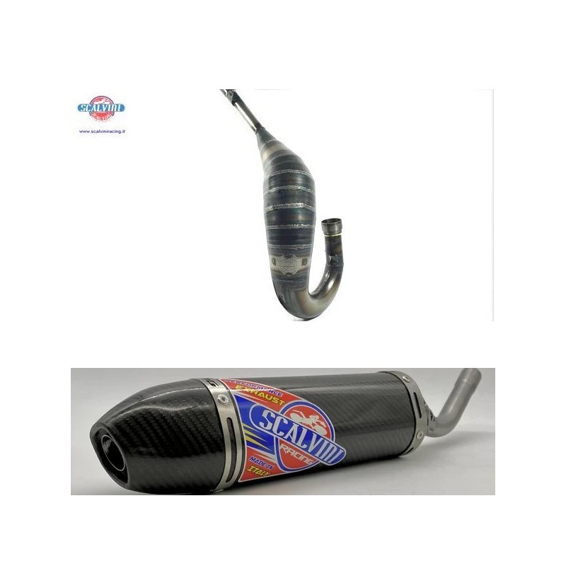 Muffler SCALVINI complete with full carbon silencer for HONDA CR 125 from 2000 to 2007