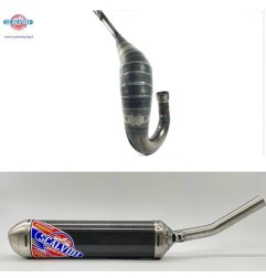 Muffler SCALVINI complete with full carbon silencer for HONDA CR 125 from 2000 to 2007