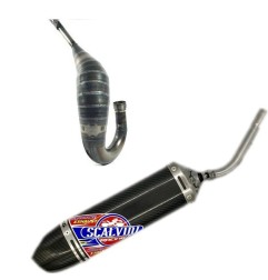 Muffler SCALVINI complete with full carbon silencer for HONDA CR 125 from 1998 to 1999