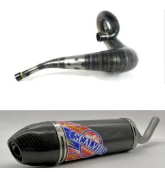 Silenciador SCALVINI completo con silenciador de carbono para HONDA CR 250 de 1990 a 1991