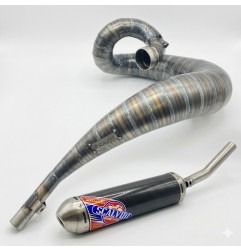 Silenciador SCALVINI completo con silenciador de carbono/acero inoxidable para HONDA CR 500 de 1989 a 2001