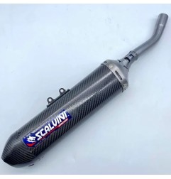 Silencieux d'échappement full carbone SCALVINI pour SHERCO SER 250, 300 de 2019 à 2024