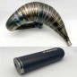 Muffler SCALVINI complete with carbon look silencer for APRILIA RX, SX 125 from 2007 to 2015