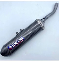 Silencieux d'échappement SCALVINI full carbone pour APRILIA RX, SX 125 de 1992 à 1994