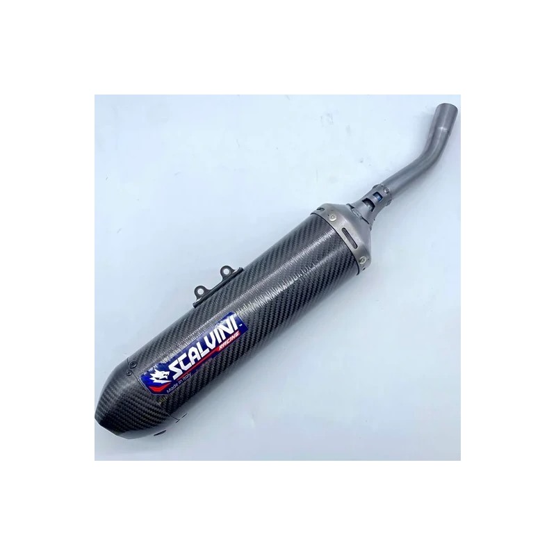 Silencieux d'échappement SCALVINI full carbone pour APRILIA RX, SX 125 de 1992 à 1994