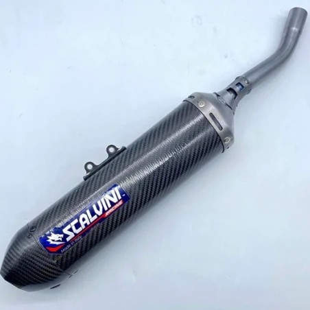 Silencieux d'échappement SCALVINI full carbone pour APRILIA RX, SX 125 de 1992 à 1994