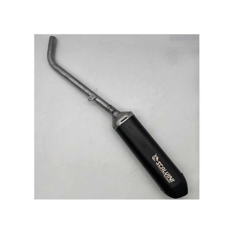 Silencioso de escape SCALVINI look carbono APRILIA RX, SX 125 de 1992 a 1994