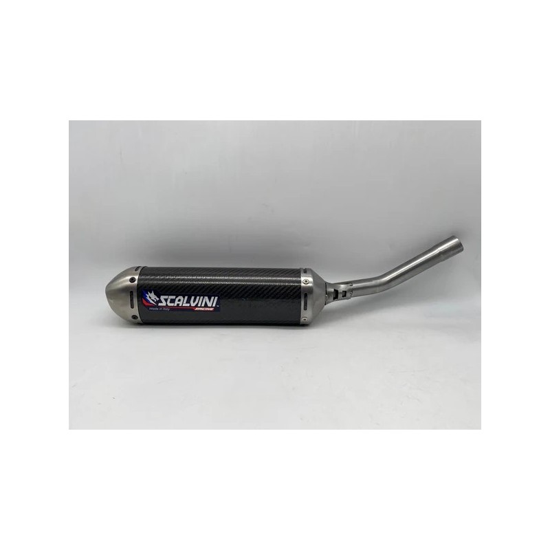 copia de Silencioso de escape SCALVINI look carbono APRILIA RX, SX 125 de 1992 a 1994