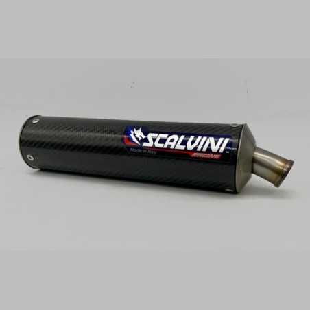 SCALVINI-Auspuffschalldämpfer im Carbon-Look für die APRILIA MX 125, Baujahre 2003 bis 2008