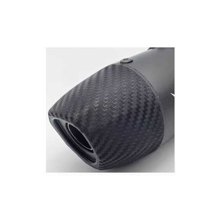 SCALVINI -Schalldämpferendstück im Carbon-Look für Motocross-Motorräder der Marken Beta, Fantic, Vent, Rieju und Sherco mit 50 c