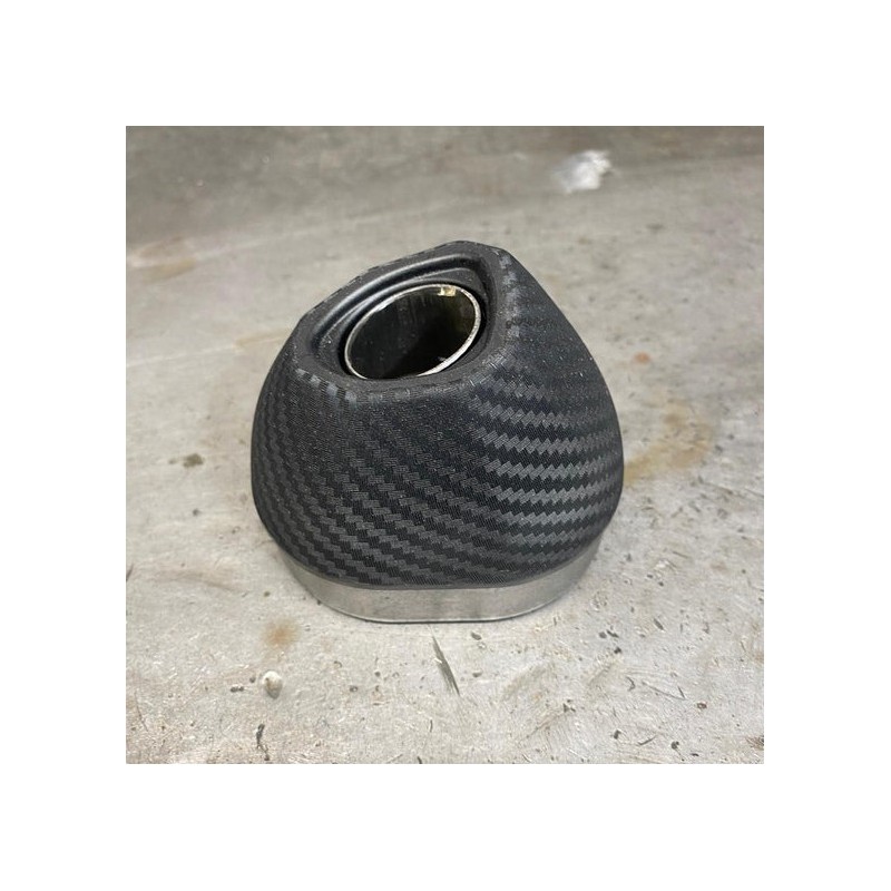 copy of Muffler tip SCALVINI Carbon Look Round for ktm, husqvarna, gas gas 125 cc from 2004 to 2025