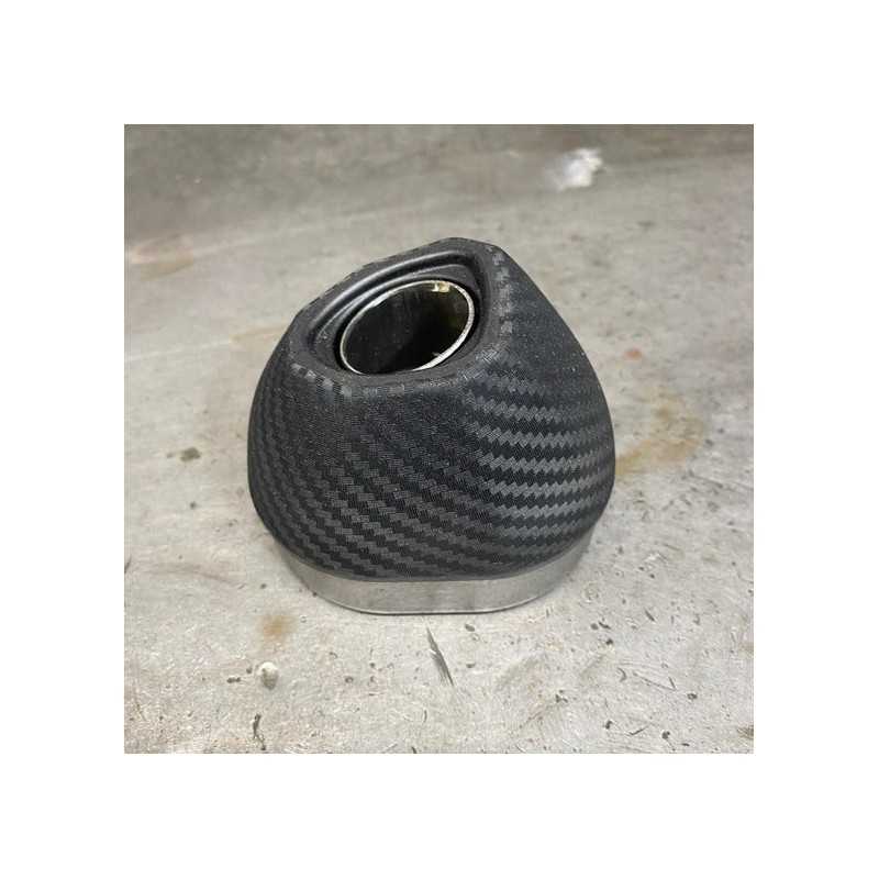 Embout de Silencer SCALVINI Carbon Look Rond for ktm, husqvarna, gas gas 125 cc oval from 2004 to 2025
