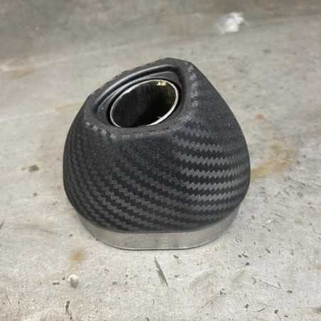 Punta silenciador SCALVINI Carbon Look Round para ktm, husqvarna, gas 125 cc de 2004 a 2025