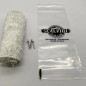 Rockwool Kit SCALVINI 250 mm + Rivets (Round Silencer Refill Ø70) for motocross bikes