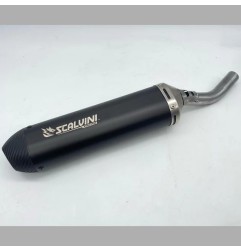 Silencioso de escape SCALVINI Carbon Inox para YAMAHA YZ 125 de 2005 a 2021