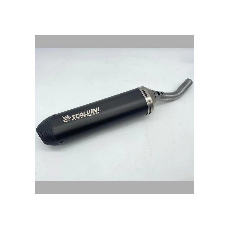 Silencioso de escape SCALVINI Carbon Inox para YAMAHA YZ 125 de 2005 a 2021