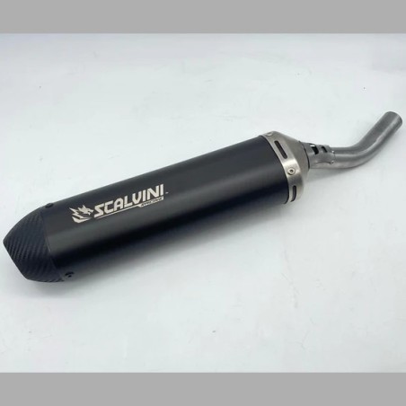 Silencieux d'échappement SCALVINI Carbon Inox pour YAMAHA YZ 125 de 2005 à 2021