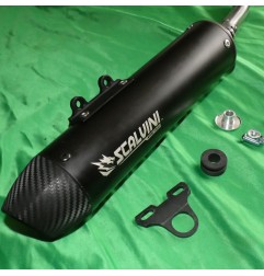 Silenciador de escape completo de carbono SCALVINI para TM MX 125, 144 a partir de 2025