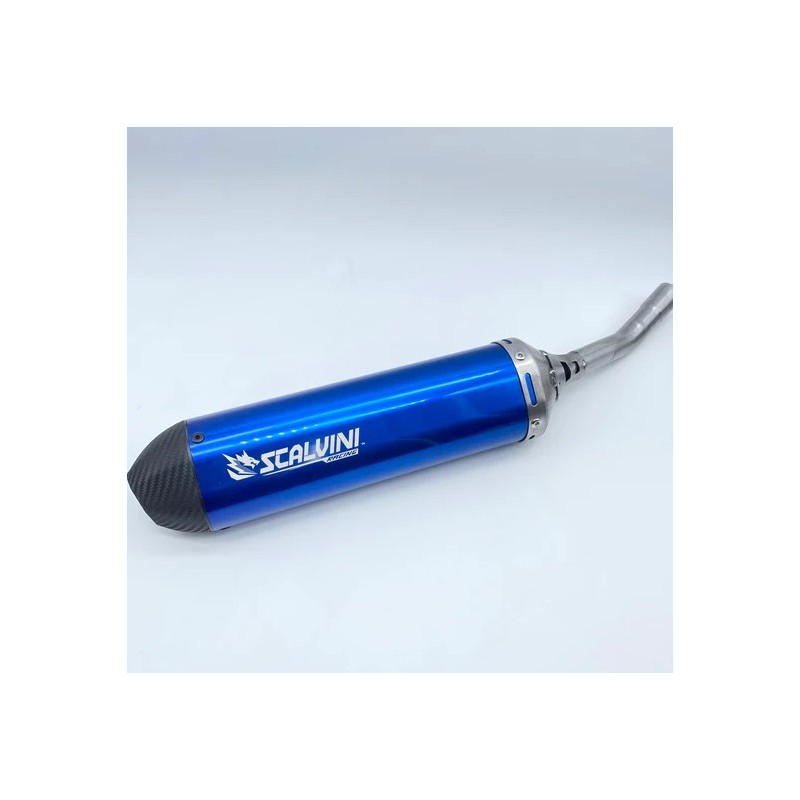 Silencioso de escape SCALVINI Carbon Look azul/morado/rojo para BETA RR RACING 350 de 2025 a 2026