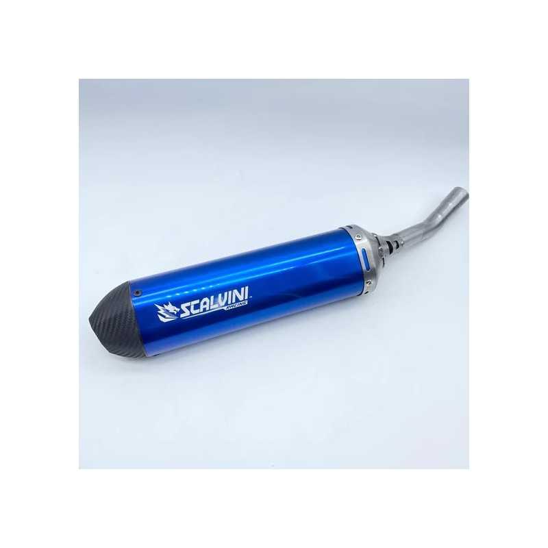 Silencer d'exhaust SCALVINI Carbon Look Blue for TM RACING EN, SMR 250, 300 from 2022 to 2026