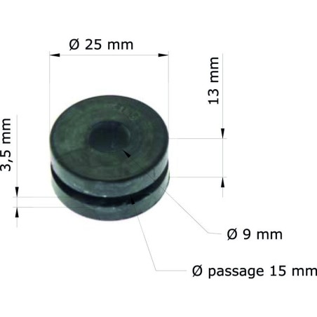 Silent bloc TOURMAX for HONDA CR, CBR, VT 80, 125, 250, 750, 1000, 1100 from 1983 to 2008