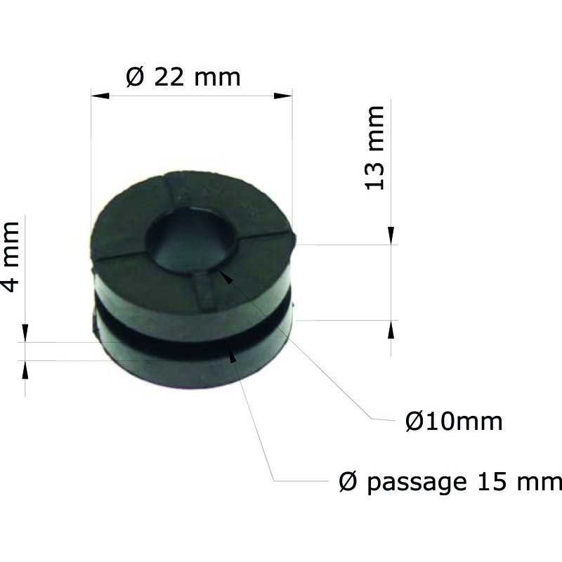 Silent bloc TOURMAX para HONDA CR, CBR, VT 80, 125, 250, 750, 1000, 1100 de 1983 a 2008