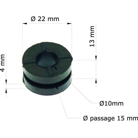 Silent bloc TOURMAX para HONDA CR, CBR, VT 80, 125, 250, 750, 1000, 1100 de 1983 a 2008