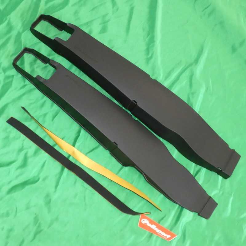 Protectores de basculante POLISPORT negros para FANTIC XEF, XX, XXF, YAMAHA YZF, YZFX, WRF 250, 310, 450 de 2009 a 2026