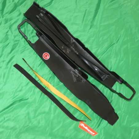 Black POLISPORT swingarm protectors for FANTIC XEF, XX, XXF, YAMAHA YZF, YZFX, WRF 250, 310, 450 from 2009 to 2026