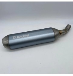 Silencieux Alu Titanium Grey SCALVINI pour BETA RR 125 4T Injection de 2025