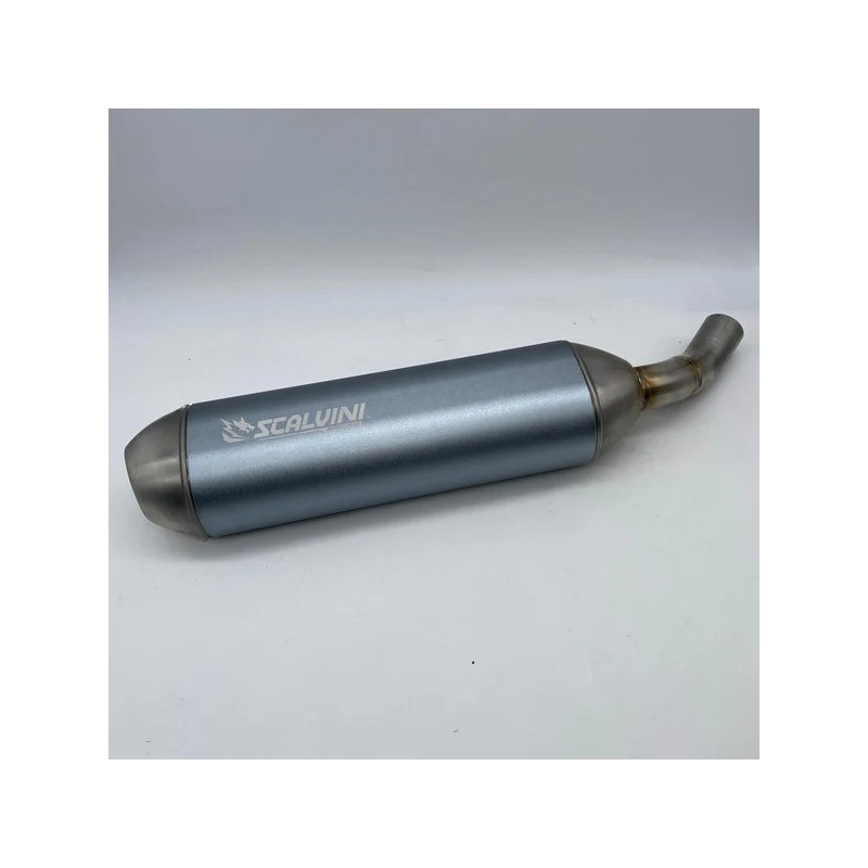 Silencieux Alu Titanium Grey SCALVINI pour BETA RR 125 4T Injection de 2025