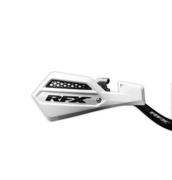 Protectores de manos RFX serie 1 blanco/negro con kit de montaje para BETA RR 250 de 2019 a 2024