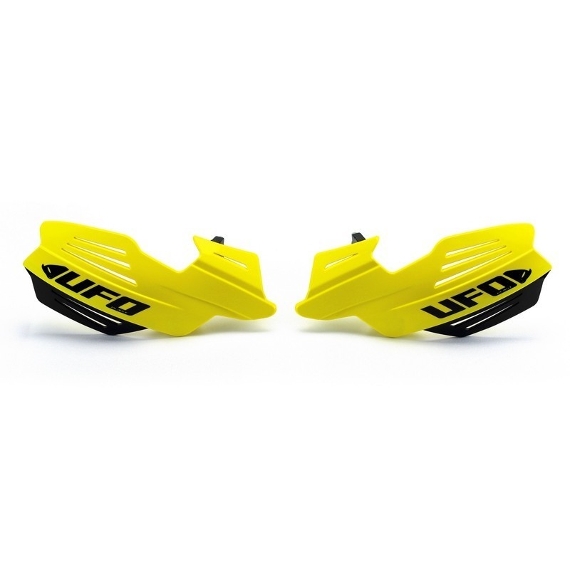 UFO Vulcan black/blue/green/fluorescent green motocross handguard