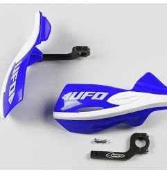 Protège-mains UFO Patrol noir/bleu/vert avec kit montage inclus pour motocross