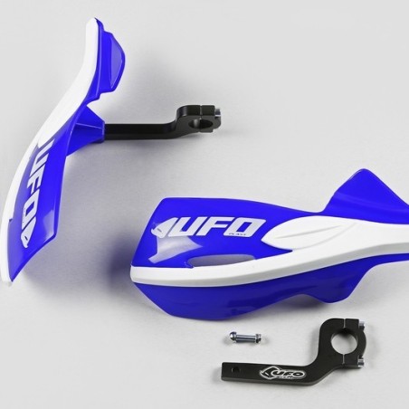 Protectores de manos UFO Patrol negro/azul/verde incluye kit de montaje para motocross