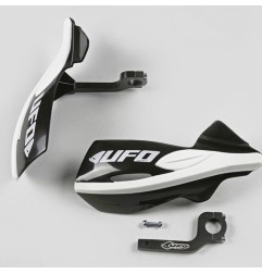 Protège-mains UFO Patrol noir/bleu/vert avec kit montage inclus pour motocross