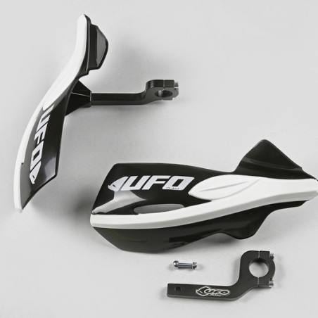 UFO Patrol black/blue/green motocross handguards including mounting kit