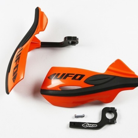 Protectores de manos UFO Patrol negro/azul/verde incluye kit de montaje para motocross