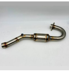 Colector de escape de acero inoxidable « SCALVINI » para BETA RR 125 4T con inyección - Motor Tayo de 2023 a 2026
