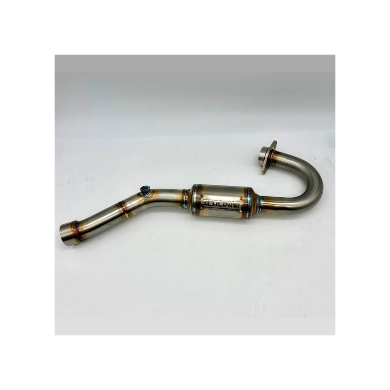 SCALVINI Stainless Steel Exhaust Manifold for BETA RR 125 4-Stroke Fuel-Injected - Tayo Engine (2023–2026)