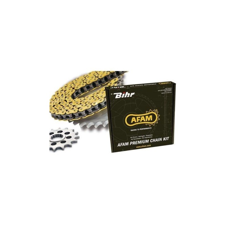 copia de copia de Kit de cadena y corona AFAM o 428MX 12/50 estándar - corona ultraligera con anodizado duro para BETA RRT 50 d