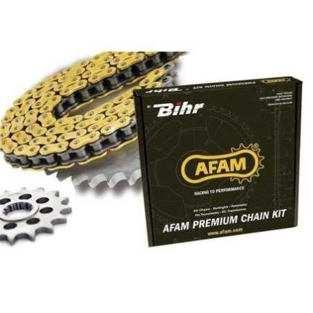 Kit chaîne AFAM 520XRR3 13/50 renforcé - couronne ultra-light anti-boue pour BETA RR 400 de 2012