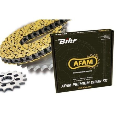 Kit de cadena « AFAM » 520XRR3 13/50 reforzada - corona ultraligera resistente al barro para la BETA RR 400 de 2012